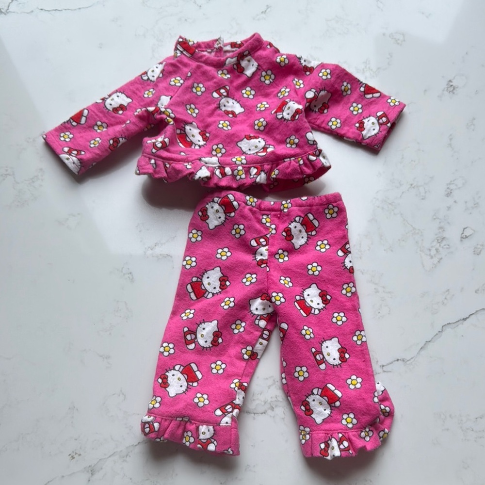 Pink Hello Kitty Pajamas Perfect for Your American Girl Doll